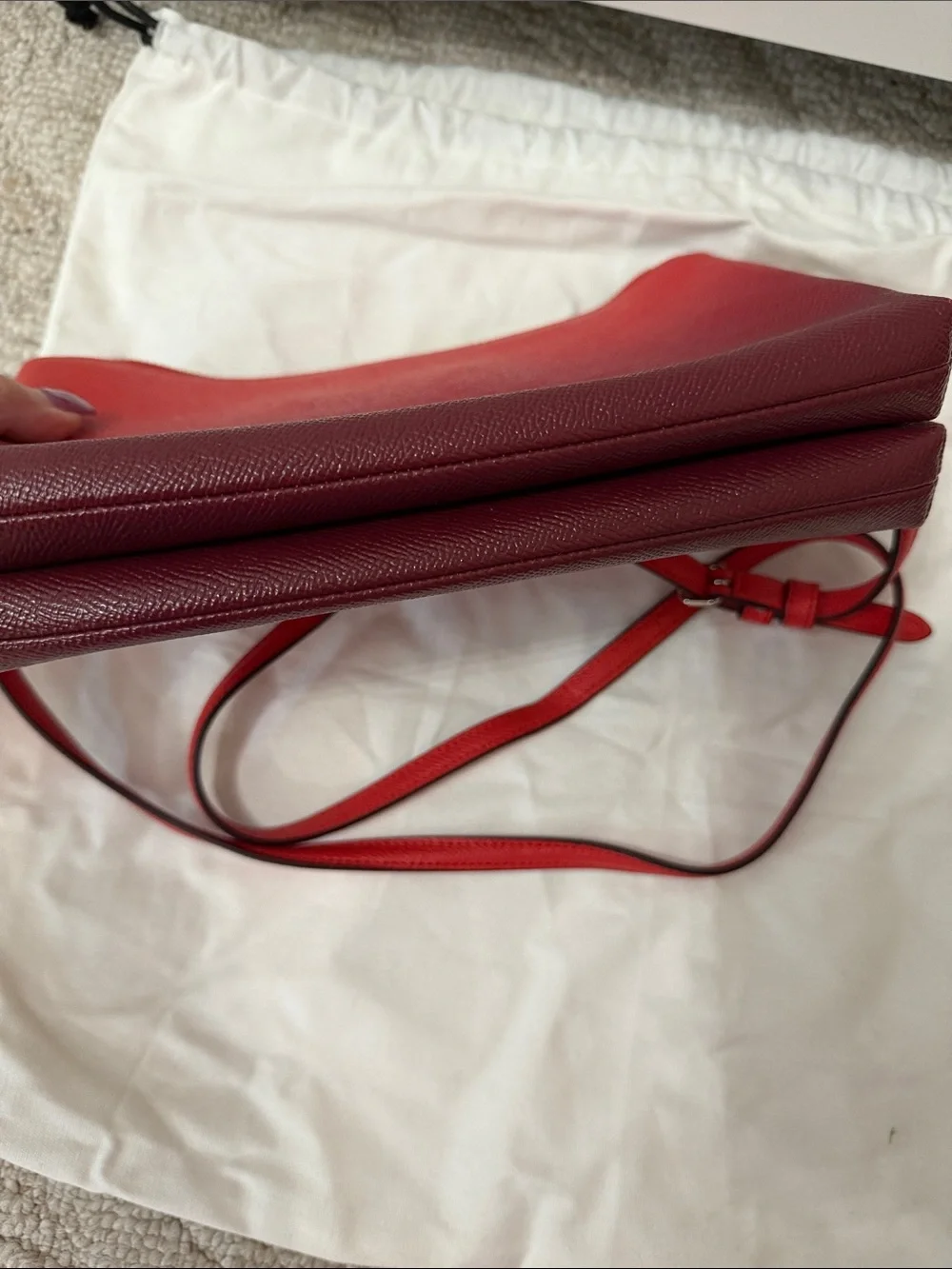 Coach pebbled leather